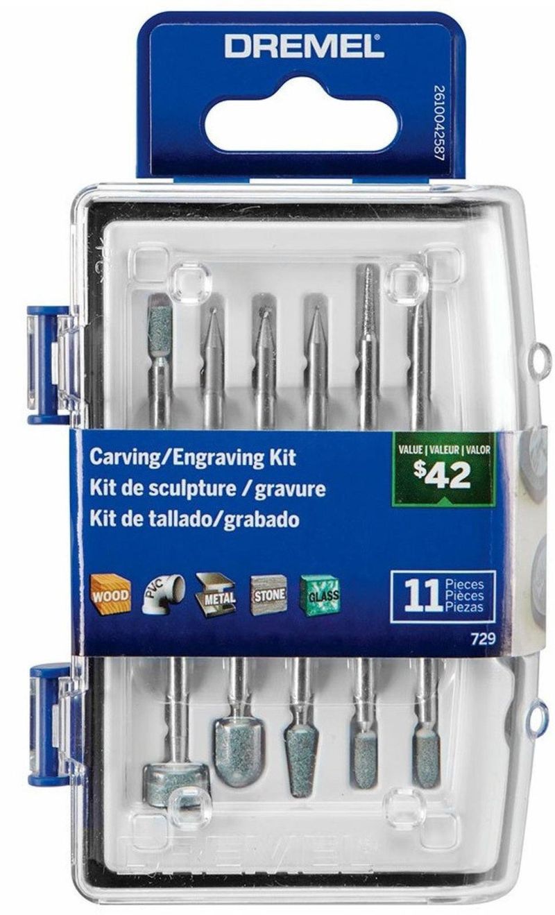 Acessorios-Para-Esculpir-e-Gravar-Dremel-729-Kit-com-11-Pecas