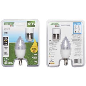 Lâmpada LED Taschibra Vela Tvl 25 Clara 6500K 3,1W Autovolt