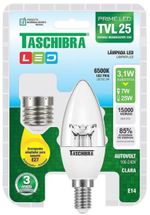 LAMPADA-LED-TASCHIBRA-VELA-TVL-25-CLARA-6500K-31W-AUTOVOLT