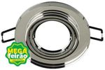 Spot-de-Embutir-Para-1-Lampada-Dicroica-Foco-Movel-Redondo-GU10-50W-Cristal-Blumenau-71210000-Cinza-Bivolt