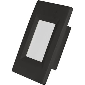 Poste Balizador Litten Blumenau Parede 2W 3000K Preto Bivolt