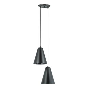 Pendente 2 Lâmpadas Loft 20W Polipropileno Dital 312/2 Preto Bivolt