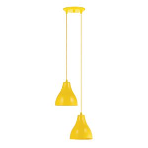 Pendente 2 Lâmpadas Loft 20W Polipropileno Dital 311/2 Amarelo Bivolt