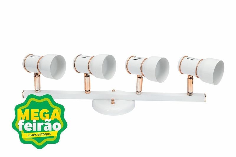 Luminaria-Trilho-de-Spot-4-Lampadas-New-20W-Aluminio-Dital-268-4-Branco-Cobre-Bivolt