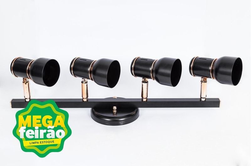 Luminaria-Trilho-de-Spot-4-Lampadas-New-20W-Aluminio-Dital-268-4-Preto-Cobre-Bivolt