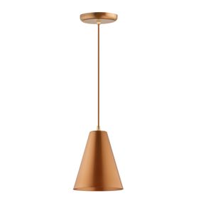 Pendente 1 Lâmpada Loft 20W Polipropileno Dital 312/1 Cobre Bivolt