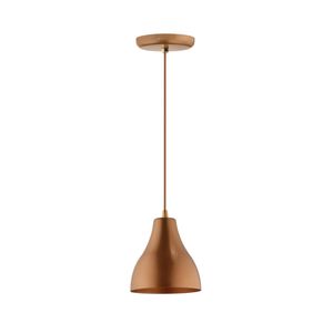 Pendente 1 Lâmpada Loft 20W Polipropileno Dital 311/1 Cobre Bivolt