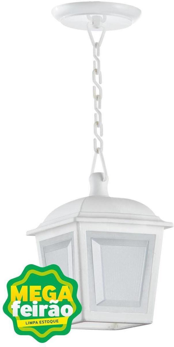 Pendente-1-Lampada-Classic-20W-Polipropileno-Dital-340-Branco-Bivolt
