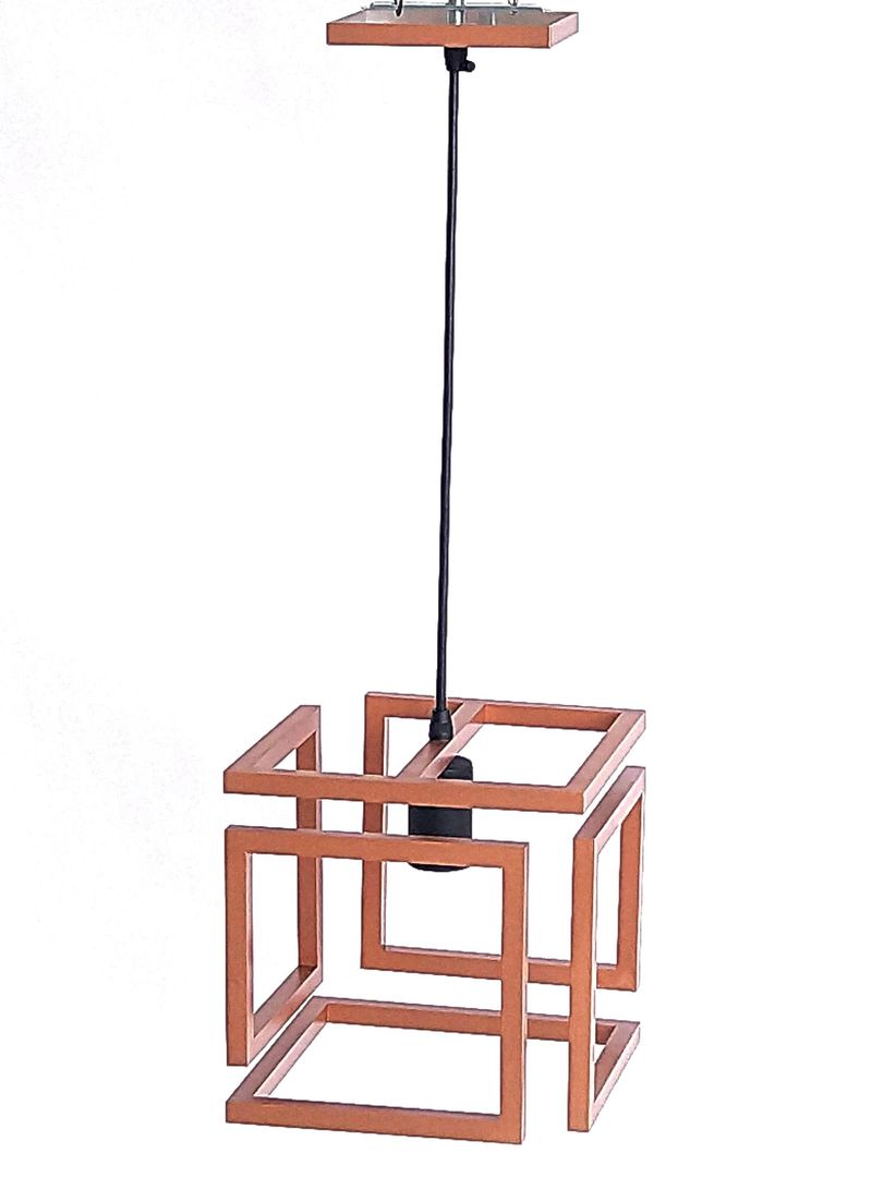 Pendente-1-Lampada-Infinity-Quadrado-30W-Aluminio-Emalustres-2642--000-Cobre-Bivolt