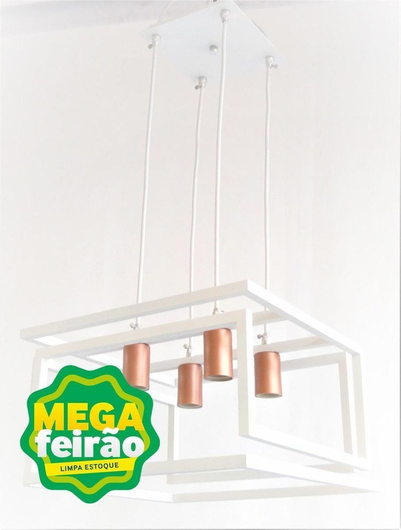 Pendente-4-Lampadas-Infinity-Retangular-30W-Aluminio-Emalustres-2640-4-000-Branco-Bivolt