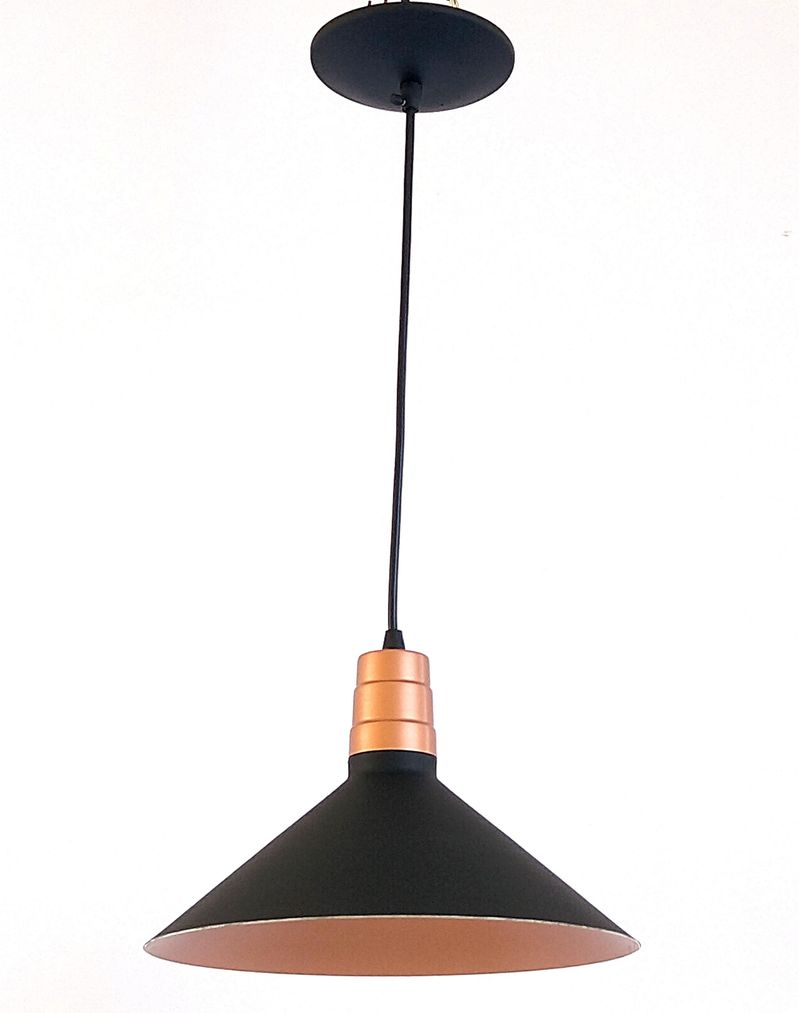 Pendente-1-Lampada-Conico-30W-Aluminio-Emalustres-2732--000-Preto-e-Cobre-Bivolt