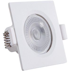 Spot LED de Embutir Quadrado 1 Lâmpada 3W 6500K Polipropileno Startec Branco Bivolt