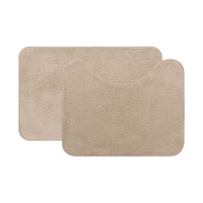 JOGO-DE-TAPETE-PARA-BANHEIRO-MICROFIBRA-UZOO-SOFT-COLOR-BEGE-KIT-COM-2-PECAS