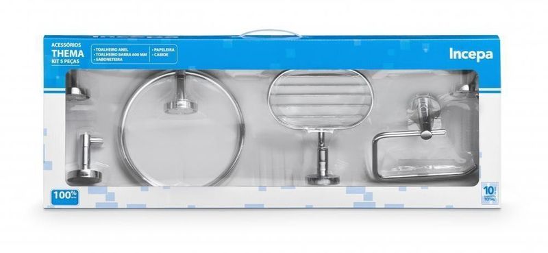 Acessorios-Para-Banheiro-Incepa-Thema-Cromado-Kit-com-5-pecas