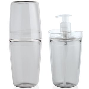 Acessórios Para Banheiro Transparente em Plástico Tule OU Kit com 2 Peças