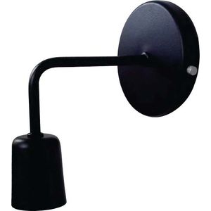 Arandela 1 Lâmpada Lion Parede 60W Alumínio Luz Vita 10205111 Preto Bivolt