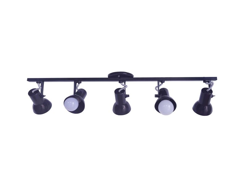 Luminaria-Trilho-de-Spot-5-Lampadas-60W-Polipropileno-Luz-Vita-Preto-Bivolt