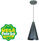 Pendente-1-Lampada-Chapeu-Pq-Teto-60W-Aluminio-Luz-Vita-10107724-Prata-Bivolt