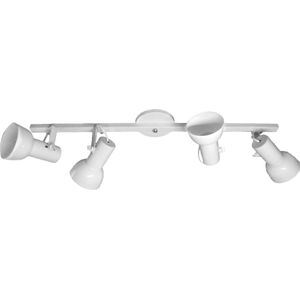 Luminária Trilho de Spot 4 Lâmpadas 60W Polipropileno Luz Vita Branco Bivolt