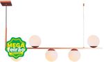 Pendente-5-Lampadas-Havana-20W-Aluminio-e-Vidro-Startec-146000026-Cobre-Bivolt