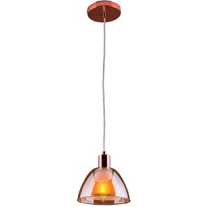 Pendente 1 Lâmpada Porto Alegre 20W Metal e Vidro Startec 149250015 Champagne Bivolt