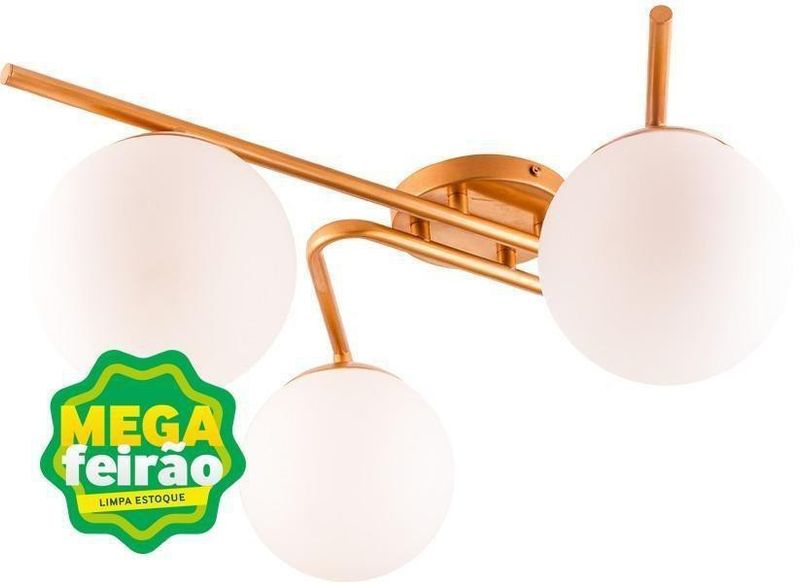 Plafon-3-Lampadas-Barcelona-20W-Aluminio-e-Vidro-Startec-Dourado-Bivolt