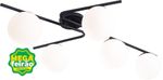 Plafon-5-Lampadas-Barcelona-20W-Aluminio-e-Vidro-Startec-Preto-Bivolt