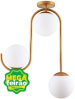 Plafon-3-Lampadas-Florida-20W-Aluminio-e-Vidro-Startec-146000012-Dourado-Bivolt
