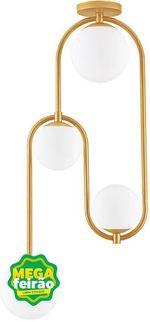 Plafon-4-Lampadas-Florida-20W-Aluminio-e-Vidro-Startec-146000013-Dourado-Bivolt