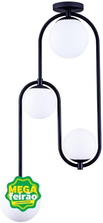 Plafon-4-Lampadas-Florida-20W-Aluminio-e-Vidro-Startec-146000009-Preto-Bivolt