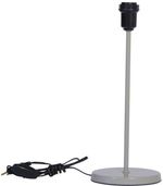 Base Abajur Tamanho M Redondo 25W Metal Luminoteca Cinza Bivolt