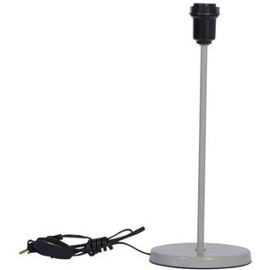 Base Abajur Tamanho M Redondo 25W Metal Luminoteca Cinza Bivolt
