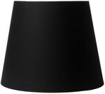 Cupula-Para-Abajur-Conica-25W-Algodao-Luminoteca-1025-Preta