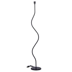 Coluna Para Abajur 1 Lâmpada 25W Metal Luminoteca 1177 Preto Bivolt