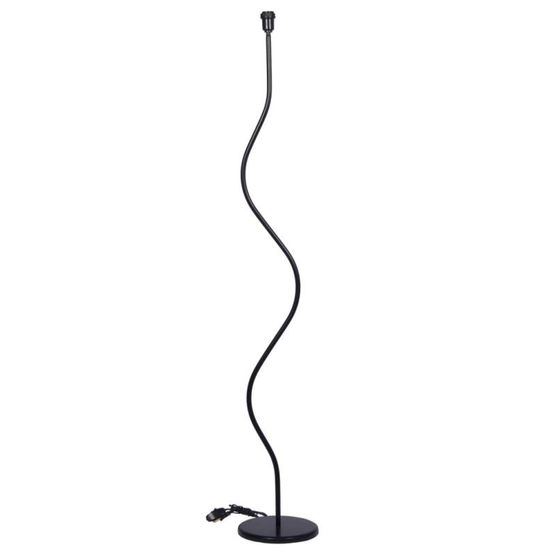 Coluna-Para-Abajur-1-Lampada-25W-Metal-Luminoteca-1177-Preto-Bivolt