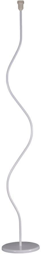 Coluna Para Abajur 1 Lâmpada 25W Metal Luminoteca 1175 Branco Bivolt