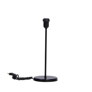 Base Abajur Tamanho M Redondo 25W Metal Luminoteca Preto Bivolt