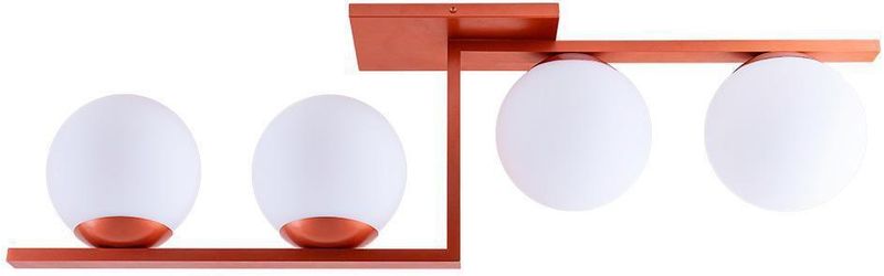 Plafon-4-Lampadas-Havana-20W-Aluminio-e-Vidro-Startec-146000005-Cobre-Bivolt