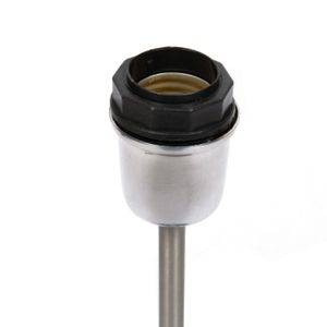 Base Abajur Tamanho M Redondo 25W Inox Luminoteca Cromado Bivolt