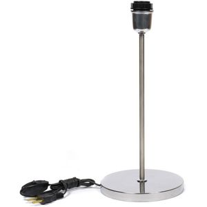 Base Abajur Tamanho M Redondo 25W Inox Luminoteca Cromado Bivolt