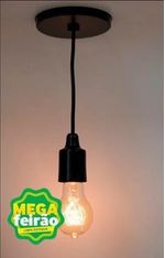 Pendente-1-Lampada-Pop-Color-25W-Aluminio-Luminoteca-1103-Preto-Bivolt