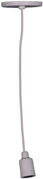 Pendente 1 Lâmpada Pop Color 25W Alumínio Luminoteca 1101 Branco Bivolt