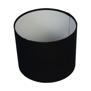 Cúpula Para Abajur Cilíndrica 25W Algodão Luminoteca 1055 Preta