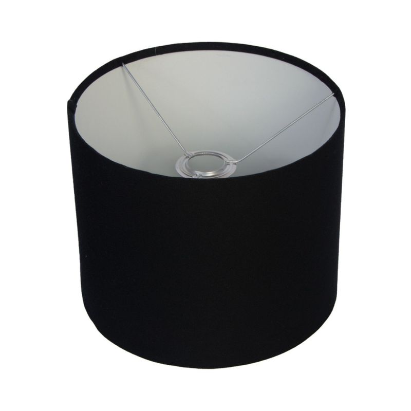 CUPULA-PARA-ABAJUR-CILINDRICA-25W-ALGODAO-LUMINOTECA-1055-PRETA