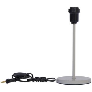 Base Abajur Tamanho P Redondo 25W Metal Luminoteca Cinza Bivolt