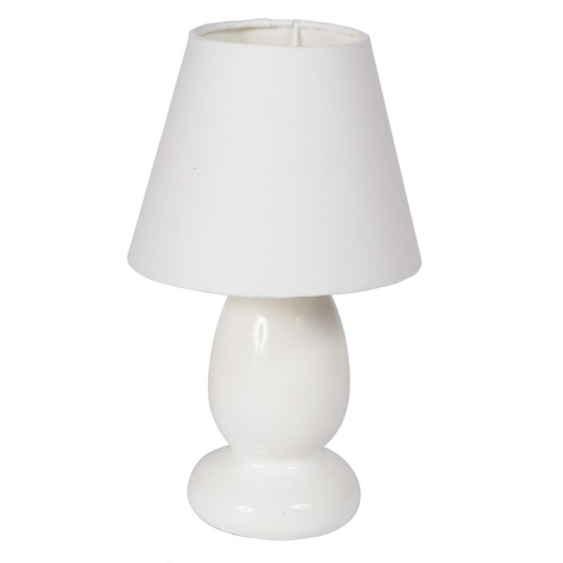 ABAJUR-COM-CUPULA-P-JUNINHO-25W-CERAMICA-LUMINOTECA-BRANCO-BIVOLT