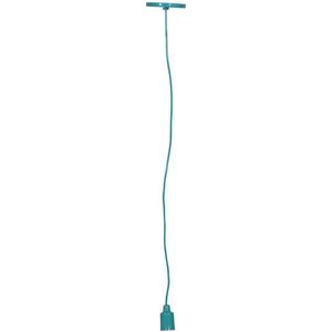 Pendente 1 Lâmpada Pop Color 25W Alumínio Luminoteca 1109 Azul Tiffany Bivolt