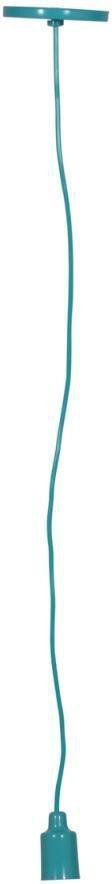 Pendente 1 Lâmpada Pop Color 25W Alumínio Luminoteca 1109 Azul Tiffany Bivolt
