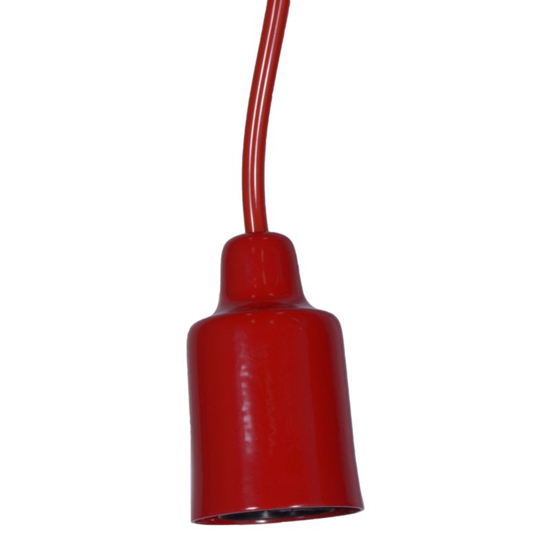 Pendente-1-Lampada-Pop-Color-25W-Aluminio-Luminoteca-1111-Vermelho-Bivolt