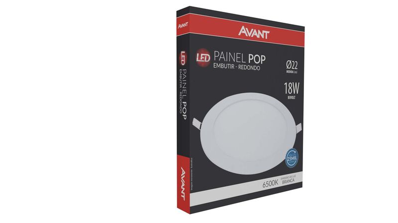 PAINEL-LED-DE-EMBUTIR-REDONDO-POP-22CM-18W-6500K-ALUMINIO-POLICARBONATO-AVANT-841101370-BRANCO-BIVOLT